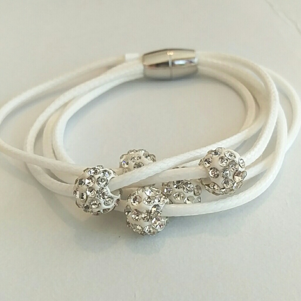 3/$20 Magnetic close disco ball bracelet